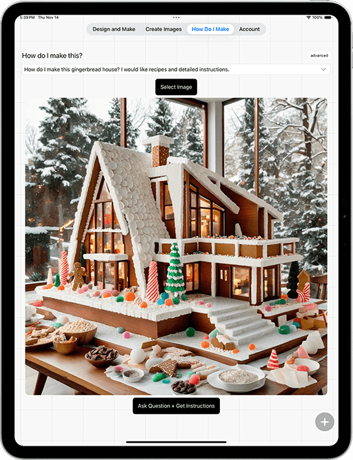 Modern Chalet Gingerbread House