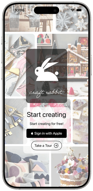 Welcom Page for Craft Rabbit App